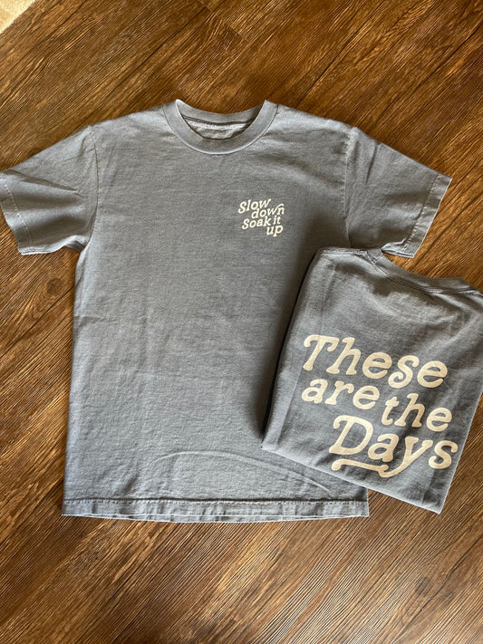 These are the Days Tee: Vintage Navy