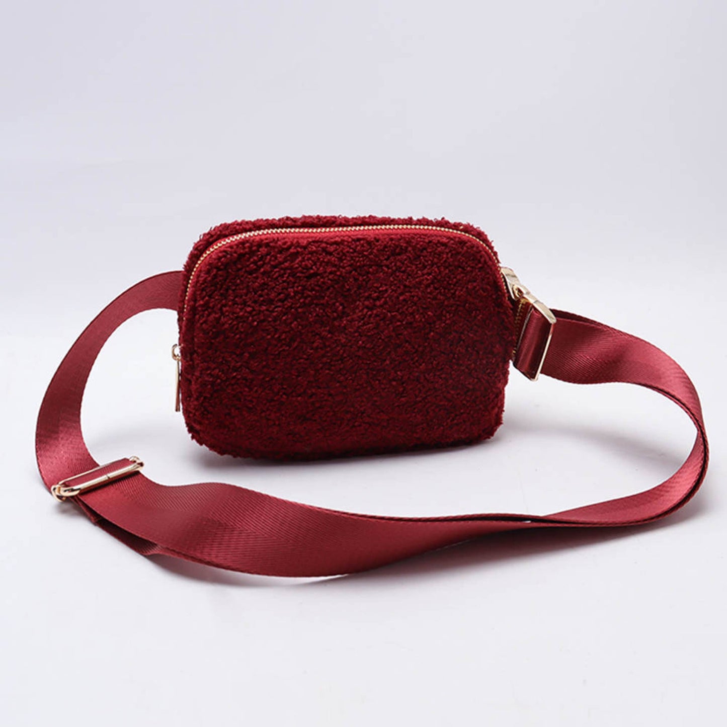 Sherpa Belt Bag: Maroon