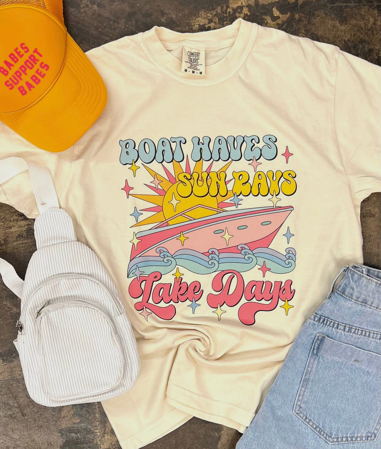 Boat Waves tee