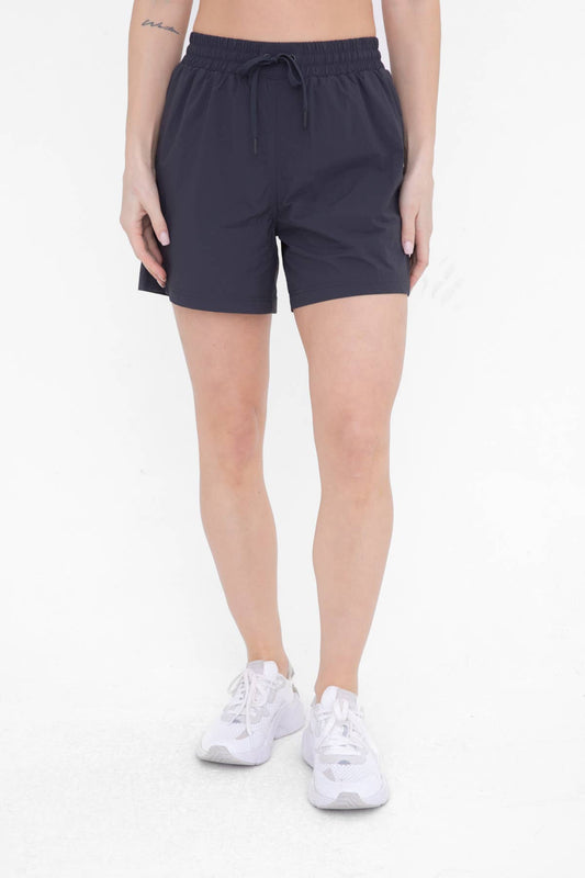 Boyfriend Fit Water Resistant Midi Shorts